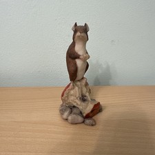 BORDER FINE ARTS MOUSE ON APPLE CORE ORIGINAL VERY RARE 1980 NO BOXES