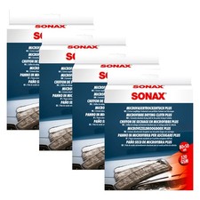 Microfasertuch MicrofaserTrockenTuch PLUS 04512000 SONAX 4 Stück Pflege Auto