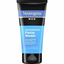 Neutrogena Men Invigorating Face Wash Facial Cleanser Oil Free 5.1 fl oz