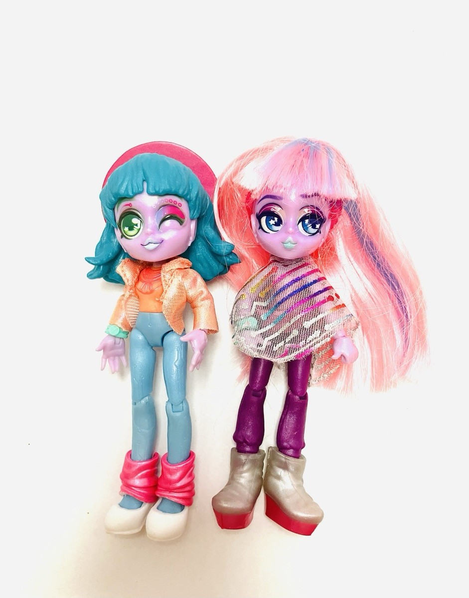 Capsule Chix Simmer Surge Dolls Lot(2) 4.5in Moose Toys No