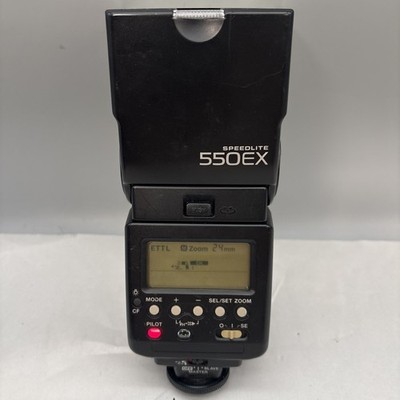 Canon Speedlite 550EX Shoe Mount Hot Shoe Flash E-TTL Master/Slave