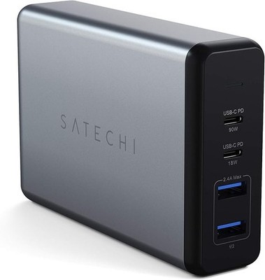 SATECHI 108W USB C PD Tischladegerät   2 USB-C PD & 2 USB-A Anschlüsse   Für M2/