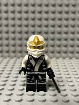 2013 Nice Cond. LEGO Ninjago ''Zane - The Final Battle'' minifigure (ID njo076).