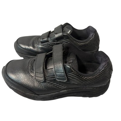 Brooks Addiction Walker V-Strap 2 Mens 9 Wide Black Leather Walking Shoes