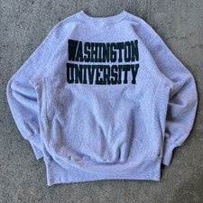 Vintage 90s Champion Reverse Weave Washington University Crewneck Sweatshirt XL