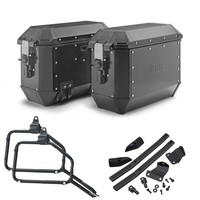 Givi ALA36B Seitentaschen Mit Rahmen Schwarz 36LT FüR Honda NC 750 S 2016-2018