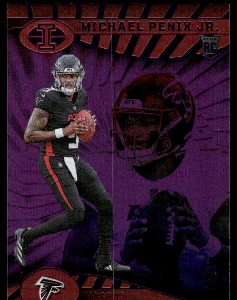 2024 Panini Illusions Football Michael Penix Jr (RC) /99 Purple Trophy #4