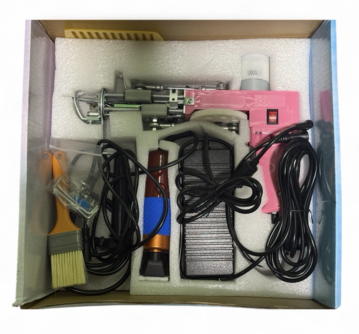 Rug Tufting Gun w/Carpet Trimmer Kit-Tuft Gun w/ Tufting-Shears, 2 In 1 Cut&loop