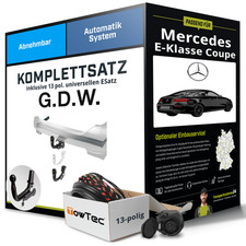 Anhängerkupplung abnehmbar für MERCEDES E-Klasse Coupe +E-Satz Set NEU