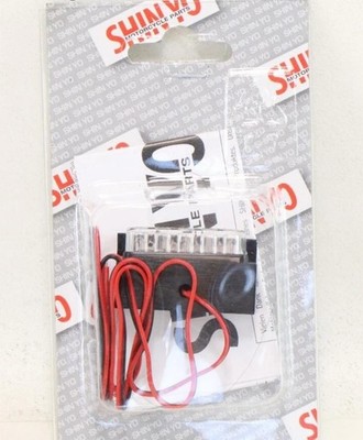 Shin Yo 256-037 Mini LED License Plate Light 12V Universal Aluminum E-Marked