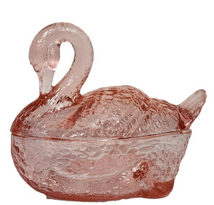 Glass Swan Dish | eBay