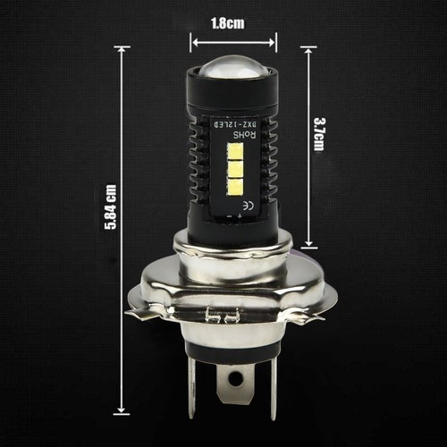 2pcs H4 9003 60W 1800LM 6000K COB LED Conversion Headlights Bulbs High/Low Beam - Picture 8 of 12