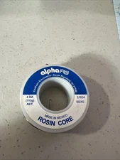 Alpha Fry AT-31604 60-40 Rosin Core Solder (4 Ounces)