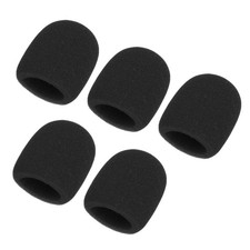Microphone Cover, Sponge Foam Mic Cover, 5 Pack  3"  Black