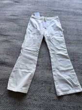 Darkpark Eli White Flare Denim Jeans sz 33