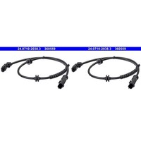 2X ATE ABS-SENSOR Raddrehzahl Hinten Passend FüR Renault Clio Modus