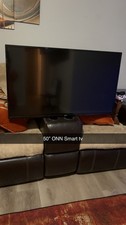 ONN 50" Smart TV Black 50 Inch Screen Size, Smart Features, Sleek Black Design