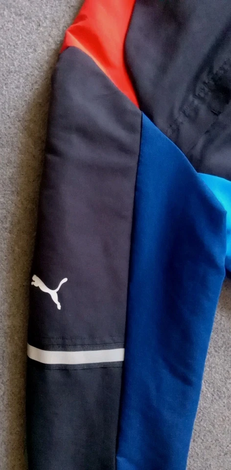 Puma BMW Jacket Men's M Street Motorsport Marina Blueprint HR Red 531129-04 EUC - Image 4 of 4