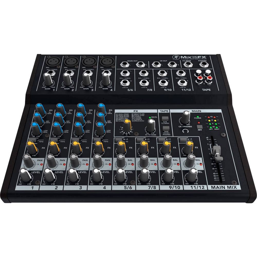 Mackie MIX12FX table mixage 12 canaux pour éliminer les bruits de fond