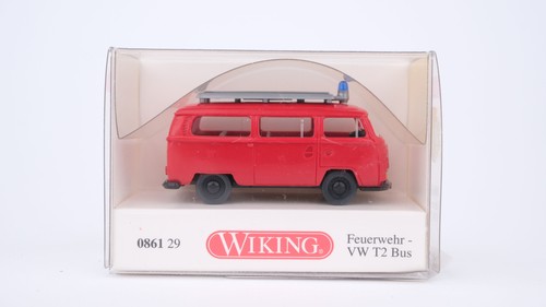 Wiking H0 086129 VW T2 autobús bomberos | Condition: Gebraucht