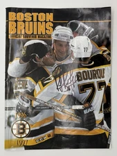Ray Bourque Autograph 1996-97 Boston Bruins Official Souvenir Magazine Program