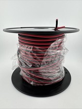 12 Ga. Gauge 100 Ft. 2 Conductor Red Black Speaker Zip Wire CCA Car Stereo DJ