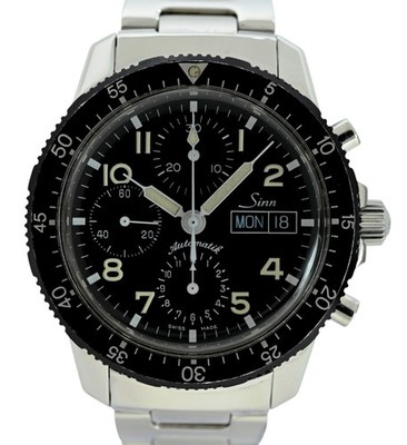 Sinn 41mm Men's Automatic Chronograph Day-Date Pilot Swiss Watch! Ref: 103 ST!