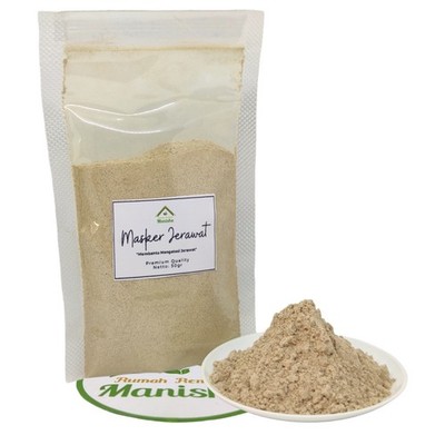 Herbal Clarifying Face Mask Powder for Unreinheiten-Neiging Skin 50g Indonesi...