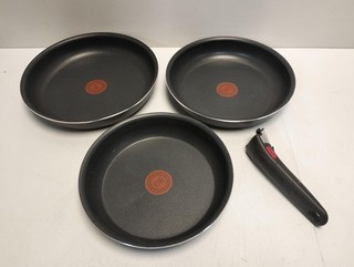 Tefal Ingenio Enjoy Pfannen Set 3 teilig 22/24/28 cm Abnehmbarer Griff indu
