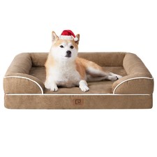 EHEYCIGA Orthopedic Dog Bed Large Waterproof Memory Foam Pet Bed Non-Slip Sides