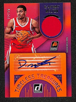 De'Anthony Melton 2018-19 Timeless Treasures Materials Signatures #TT-DML #/99