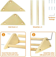 Chicken Toys, Roosting Bars for Chicks in Coop and Brooder, Wooden Chicken Pe...