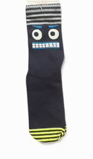 Gymboree Star Brights Boys Sz Medium 13-2 Monster Face Knit Socks NWT