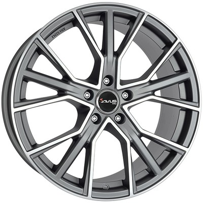 ALUFELGE AVUS AF18 FUR AUDI Q3 8X18 5X112 MATT ANTHRACITE POLISHED 7FJ