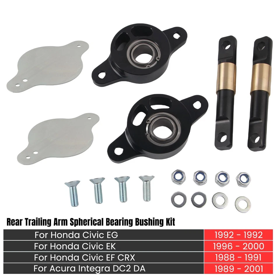Rear Trailing Arm Spherical Bearing Bushing Kit for Acura Integra DC2 DA 1989-01 Foto 3 de 4
