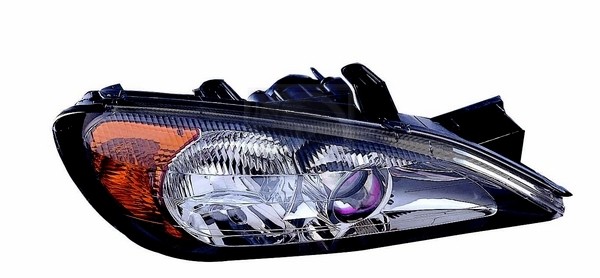 Optique de phare H7/H1 NPS N675N28 pour Nissan Micra avec fixations renforcées en polycarbonate