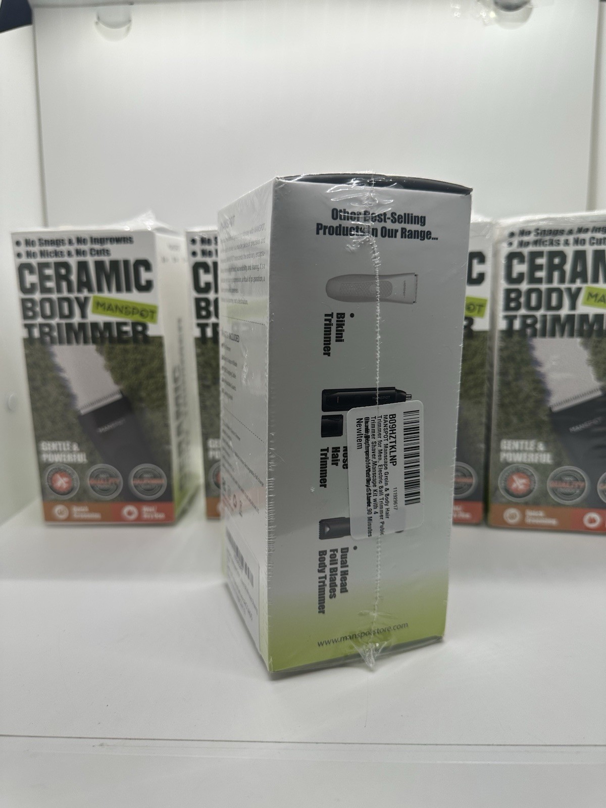 Manspot Ceramic Body Trimmer, Wet or Dry Use, Rechargeable New In Box Sealed