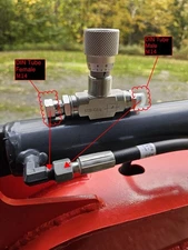 G1/4" M14 Hydraulic Flow Control Valve Mini Excavator For AGT Typhon STB-G1/4