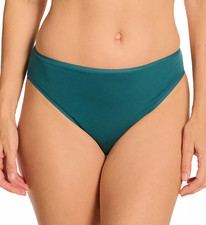 NEW 22 NATORI 772346 BLISS BARE COTTON HIGH CUT BRIEF UNDERWEAR SZ L