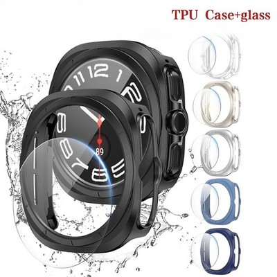 Tempered Glass Cover for Samsung Galaxy Watch Ultra 2 Ultra 2025 / 2024 TPU Case