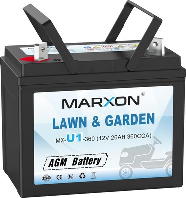 MARXON U1 360CCA Riding Lawn Mower Batteries, Garden Tractors Battery... 