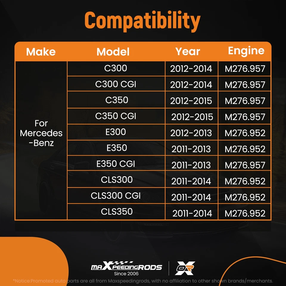 Juego de juntas de culata para Mercedes-Benz ML300 ML350 W166 M276 2012-2015 3,5 L Foto 4 de 4