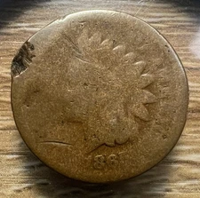 1865 Indian Head Cent - Actual Coin Shown - Free Shipping & Tracking INV#66