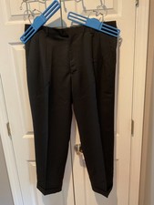 EUC Kirkland Signature Men's dress pants 38x29 100 wool pleated cuffed 617