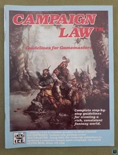 Campaign Law, 1st Edition (Rolemaster RPG) Iron Crown Enterprises ICE 1900
