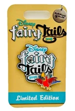 Disney 2-Pin Set 2019 Disney World WDW Fairy Tails Event Iago Aladdin LE 1200