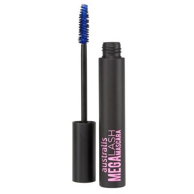Australis Mega Lash Mascara Eyelash Curling Oil-Free Cosmetics - Electric Blue