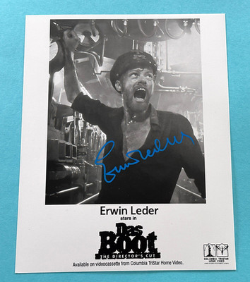 Erwin Leder  -  Das Boot   - signed, original Autogramm !!!