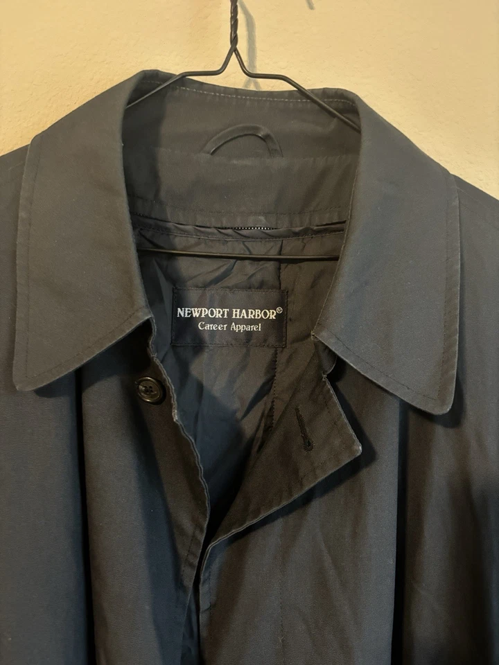 Длинное мужское пальто Newport Harbor Career Appear темно-синее. Размер 48 L - Изображение 2 из 4