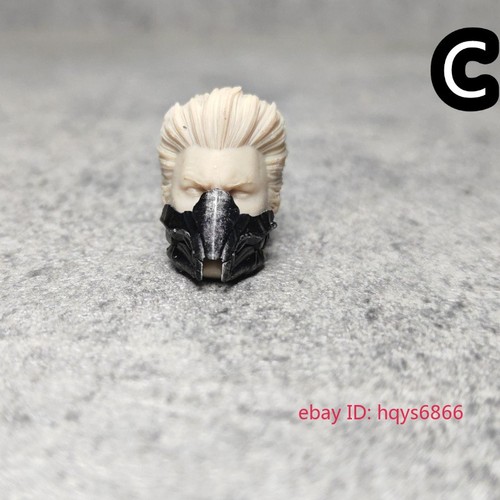 Modelo de máscara punk accesorios soldado masculino escala 1/12 para figura de acción de 6"" - Imagen 4 de 32